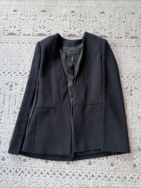 BCBGMaxAzria Black Open-Front Tailored Blazer